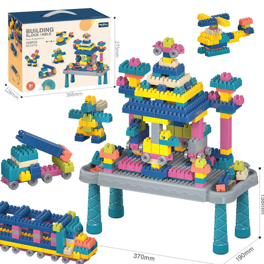 Großes buntes Bausteinset