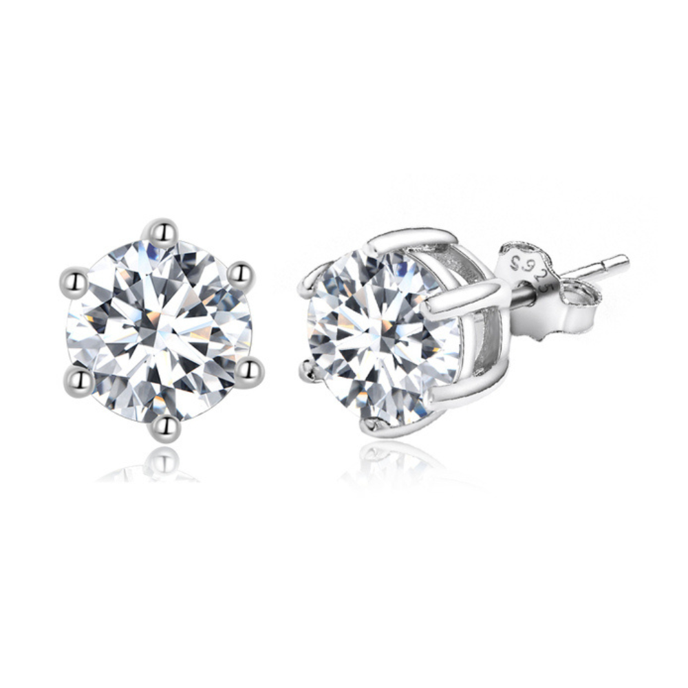 Damen Ohrringe 925 Sterling Silber Ohrstecker Maus Ohrringe Stecker mit Zirkonias