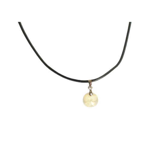 Natürlicher Blumenanhänger, handgefertigter Epoxidschmuck