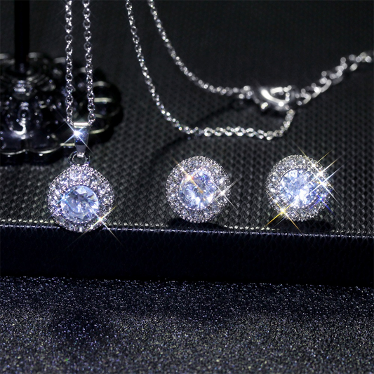 Kristallschmuckset für moderne Frauen