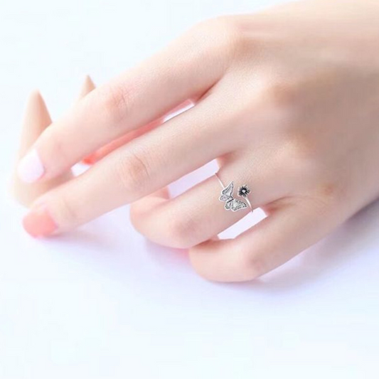 Damenring, Verstellbarer Ring zur Verlobung, Geschenk für Damen, Frauen und Mädchen