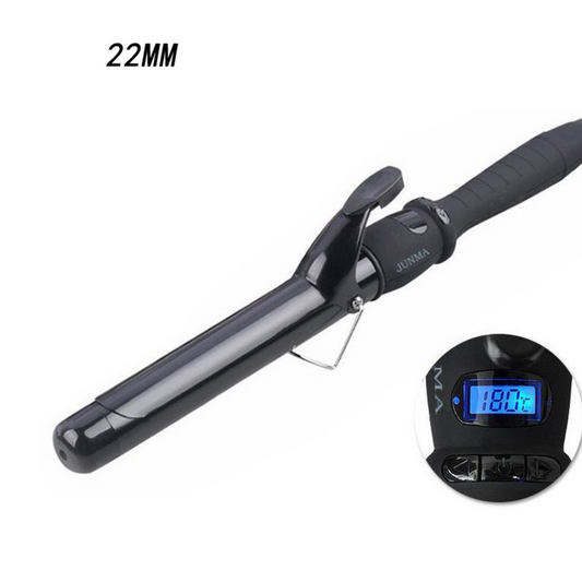 Professionelle Locken für zu Hause, Keramik-Ionen-Lockenstab mit LCD