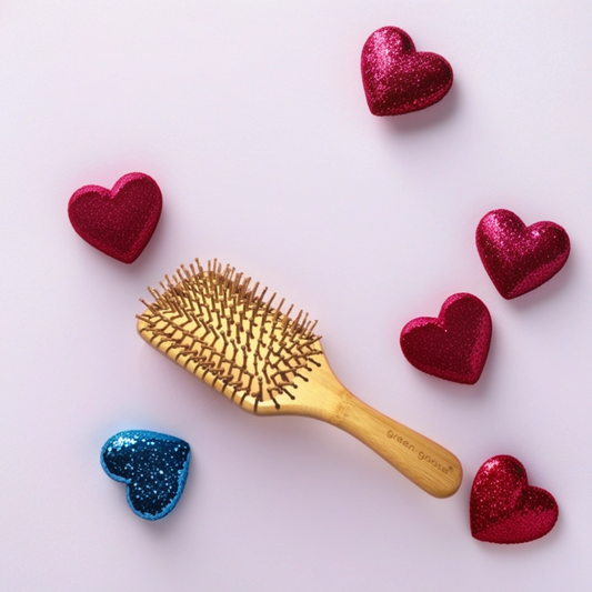 Haarbürste Giudy Pattern Bamboo 7-reihige Bambushaarbürste