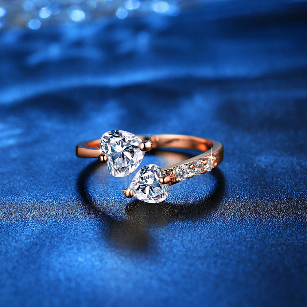 Damenring, Verstellbarer Ring für Verlobung ,Geschenk für Damen Frauen Mädchen