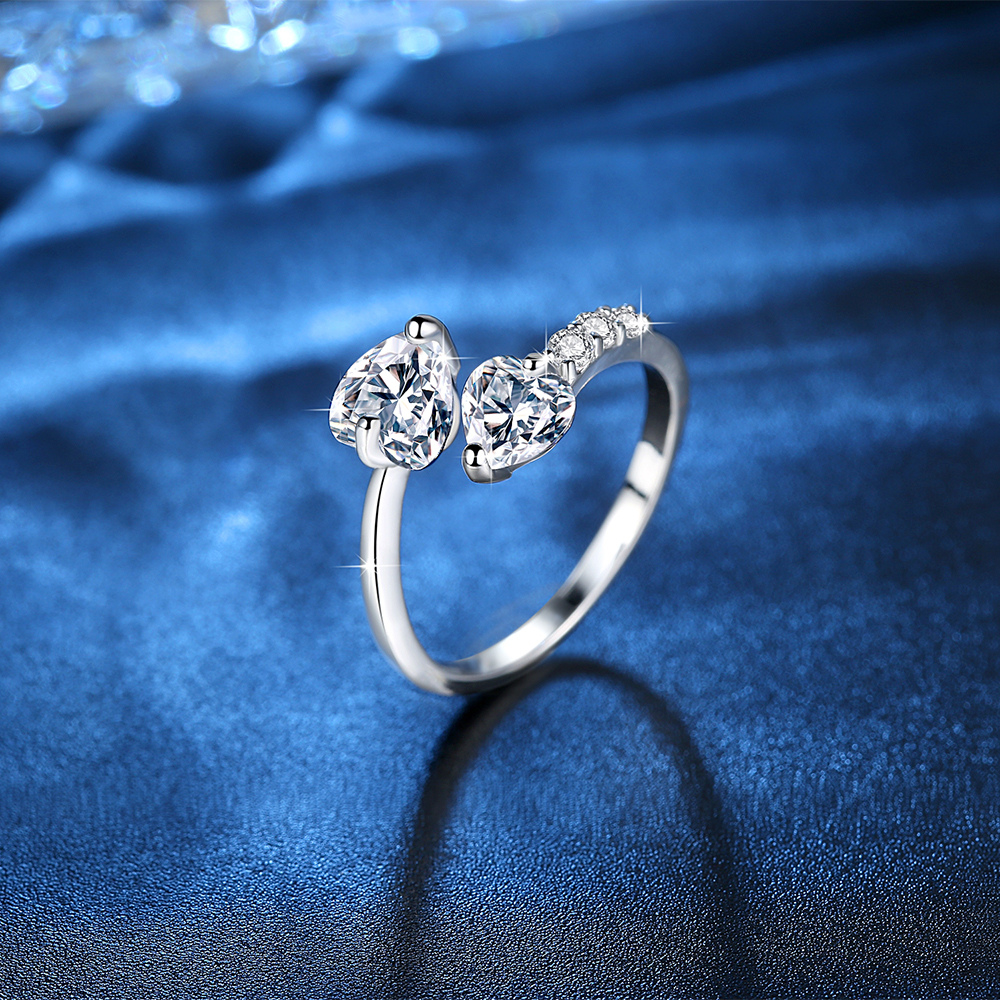 Damenring, Verstellbarer Ring für Verlobung ,Geschenk für Damen Frauen Mädchen