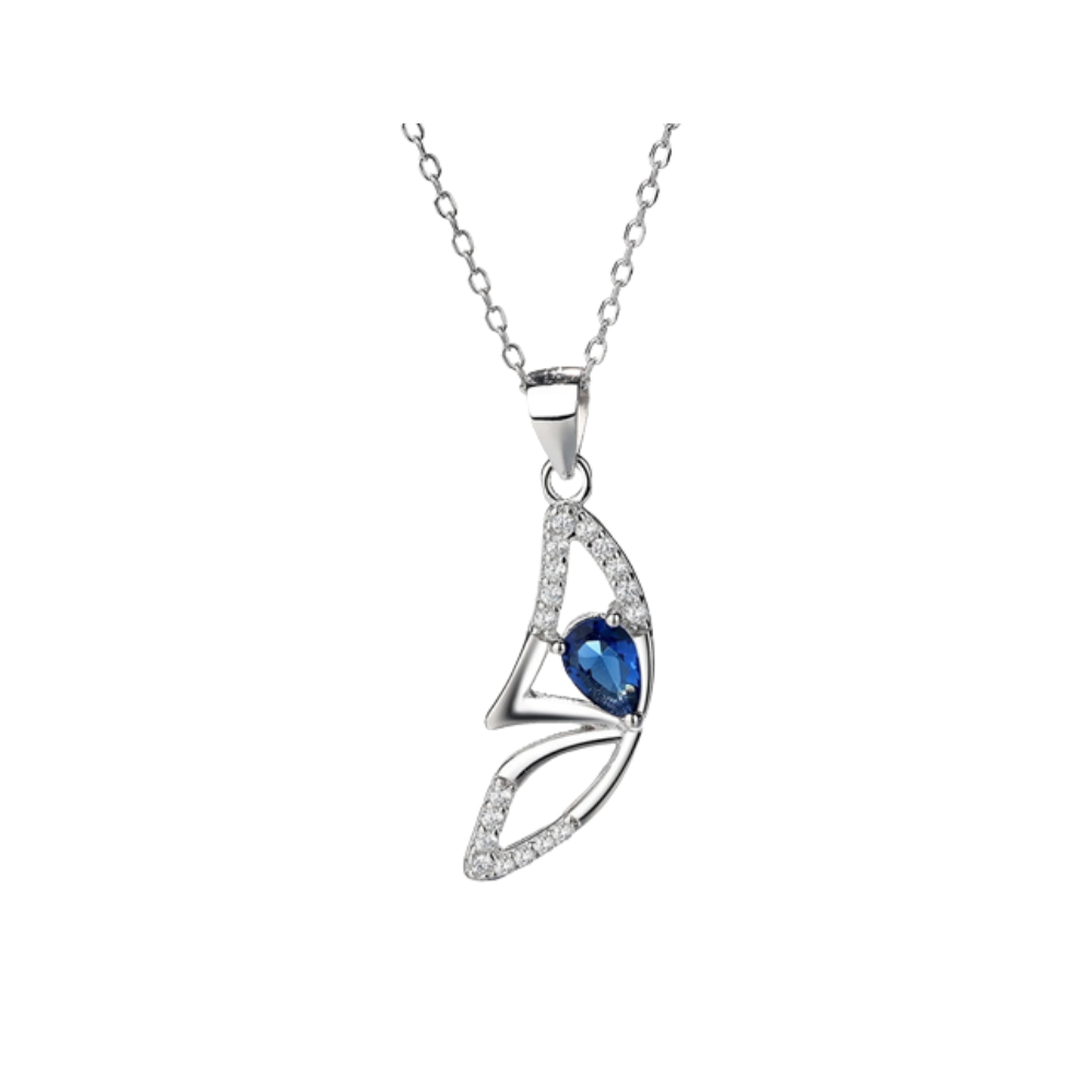 Exquisite Damen Halskette mit Schmetterling Anhänger