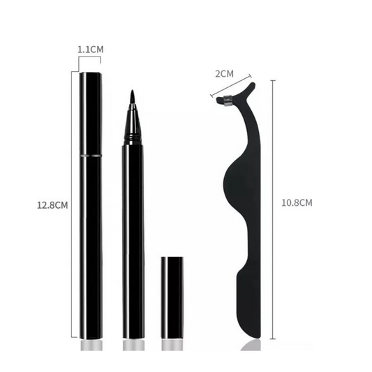 Magnetische Wimpern – inklusive Eyeliner Black und Wimpernnadeln
