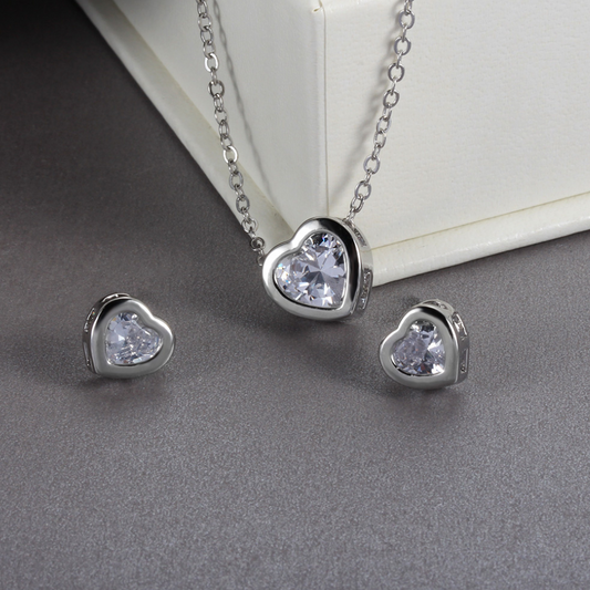 Schmuckset Damen: Romantische Schönheit aus 925er Sterlingsilber