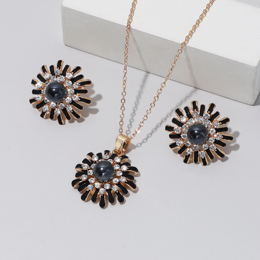 Damen Schmuckset Halskette & Ohrringe