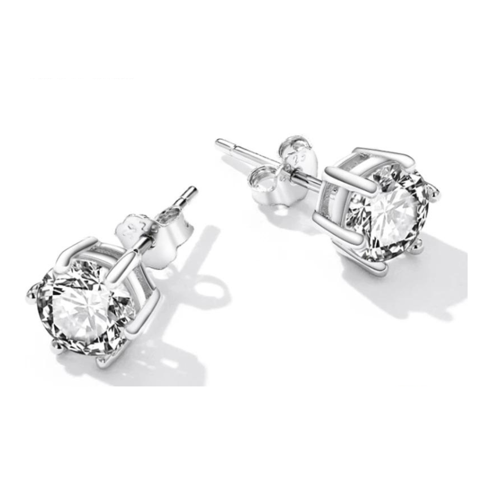 Damen Ohrringe 925 Sterling Silber Ohrstecker Maus Ohrringe Stecker mit Zirkonias