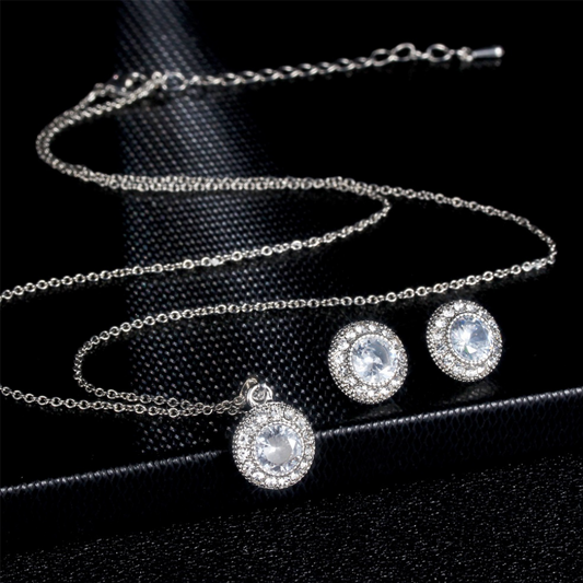 Kristallschmuckset für moderne Frauen