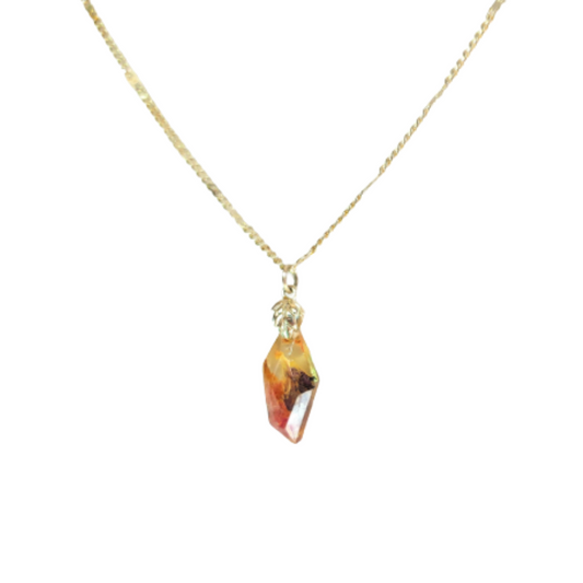 Natürlicher Blumenanhänger, handgefertigter Epoxidschmuck