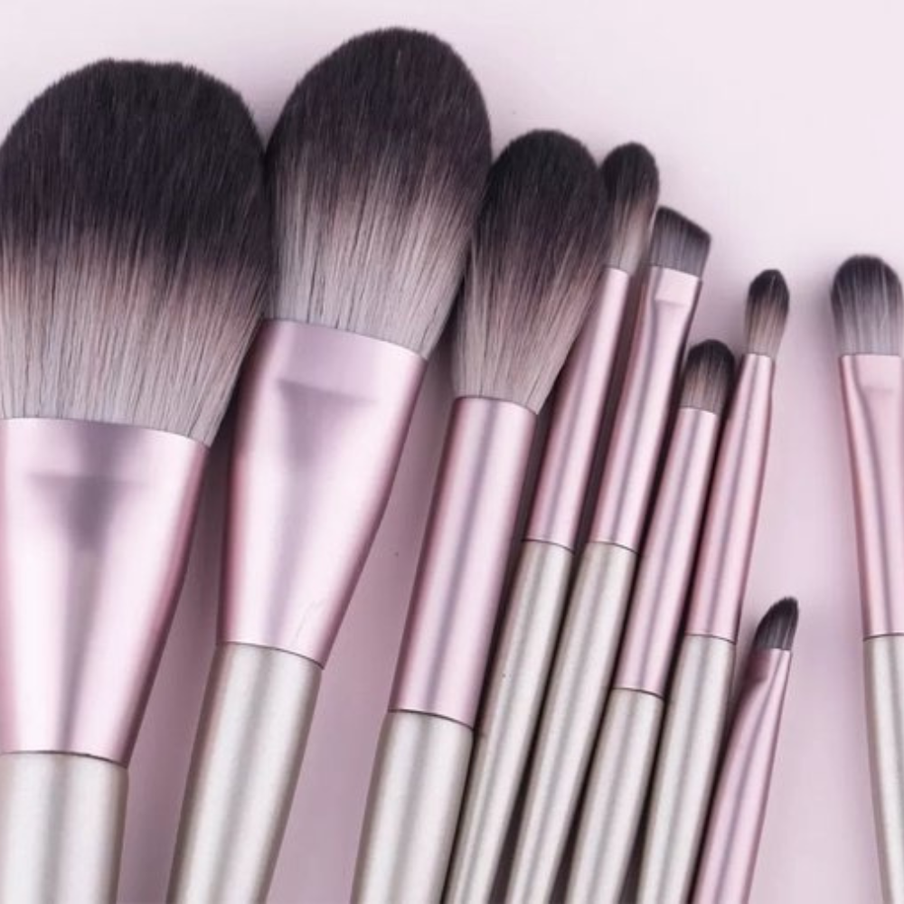 Make-up-Pinsel Geschenkset 12 Stück Kunsthaar
