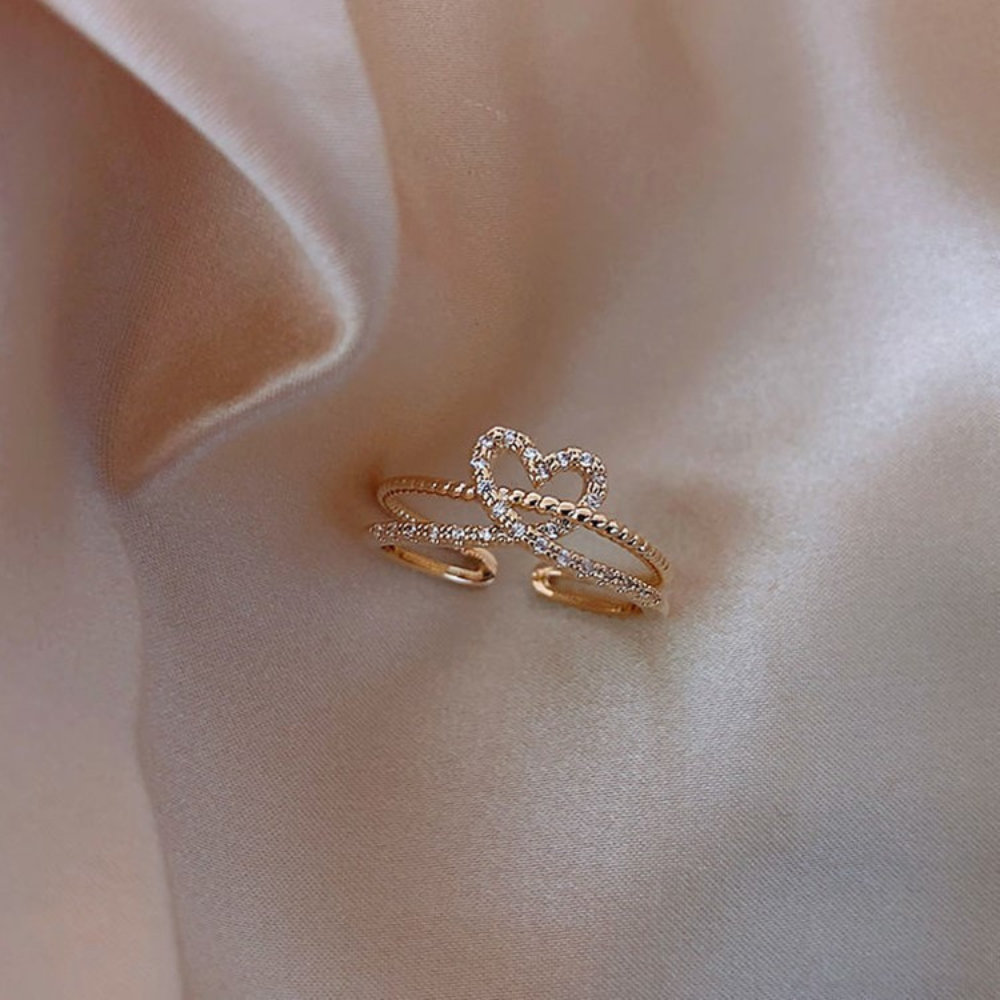 Damenring, Verstellbarer Ring für Verlobung ,Geschenk für Damen Frauen Mädchen