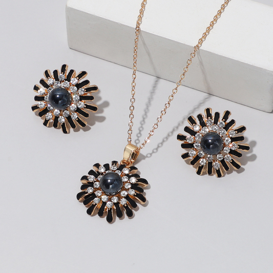 Damen Schmuckset Halskette & Ohrringe