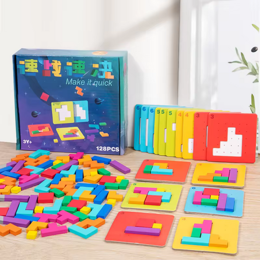 3D Holz Mosaik Puzzle Set für Kinder