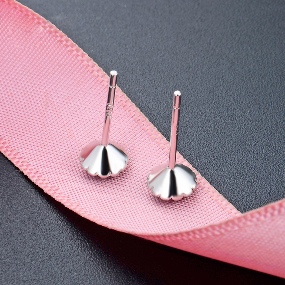 Damen Ohrringe 925 Sterling Silber Ohrstecker Maus Ohrringe Stecker mit Zirkonias
