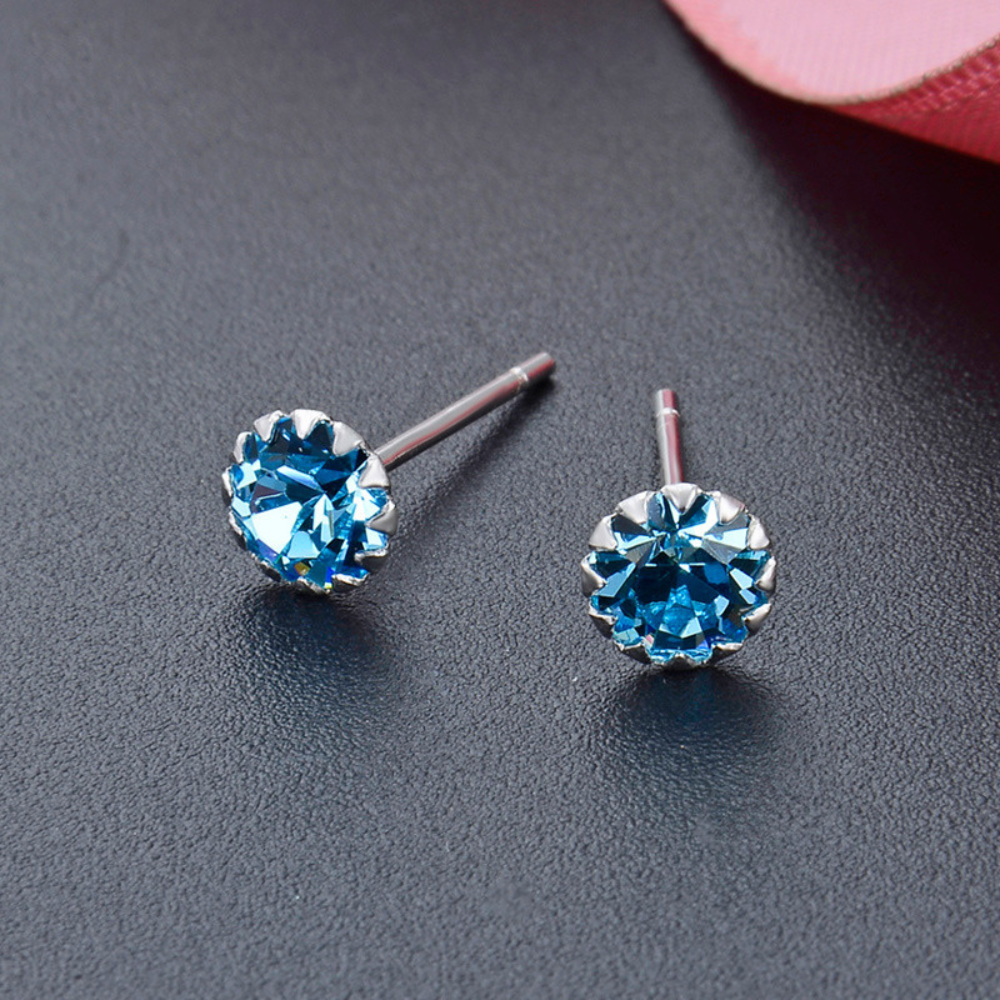 Damen Ohrringe 925 Sterling Silber Ohrstecker Maus Ohrringe Stecker mit Zirkonias