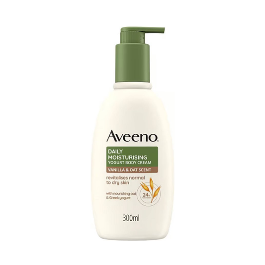 Aveeno Daily Moisturising Yogurt Body Cream - Vanilla & Oat Scent - 300 ml