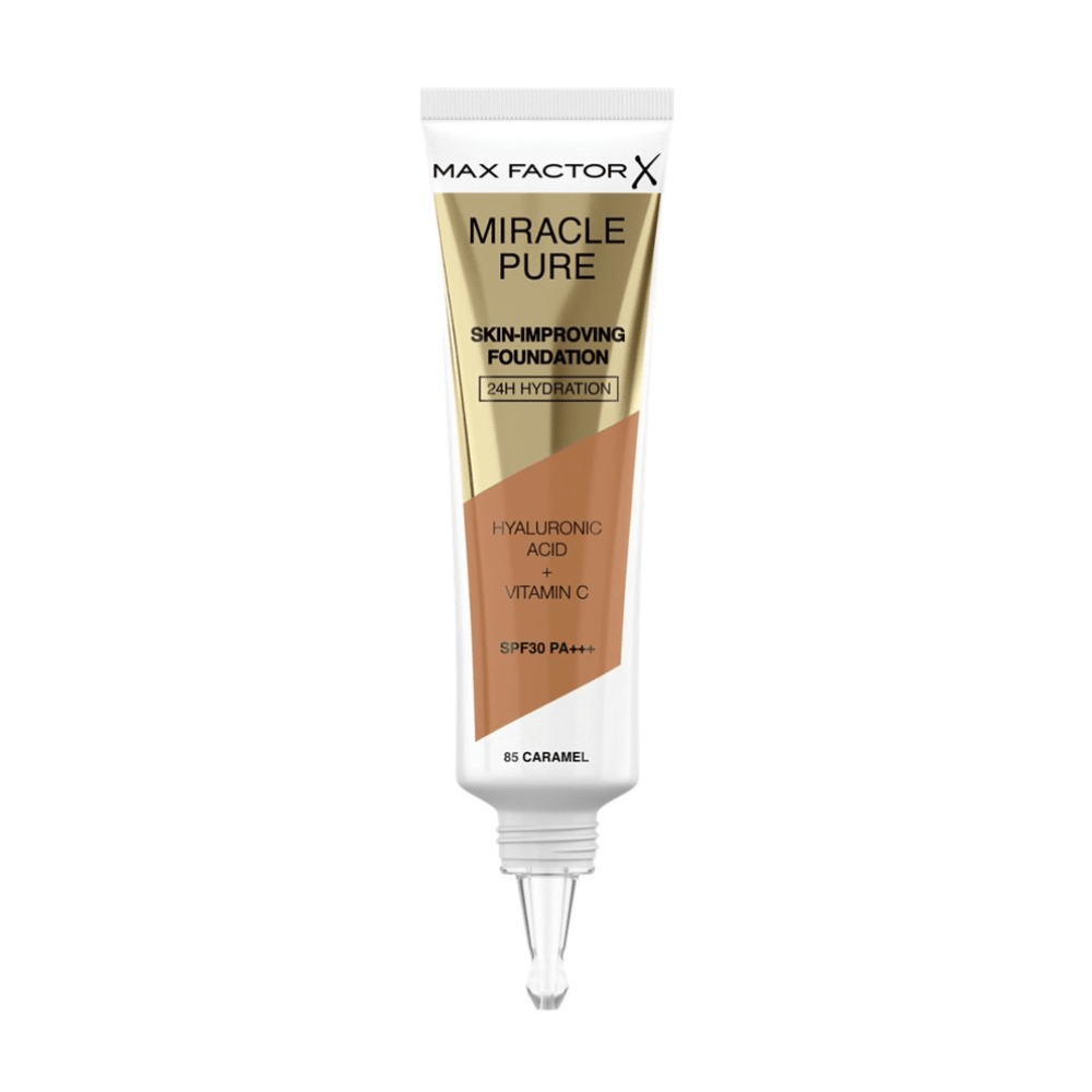 Max Factor Miracle Pure Skin-Improving Vegan Foundation - 85 Caramel