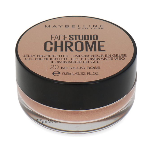 Maybelline Facestudio Chrome Jelly Highlighter - 20 Metallic Rose - 9,5 ml
