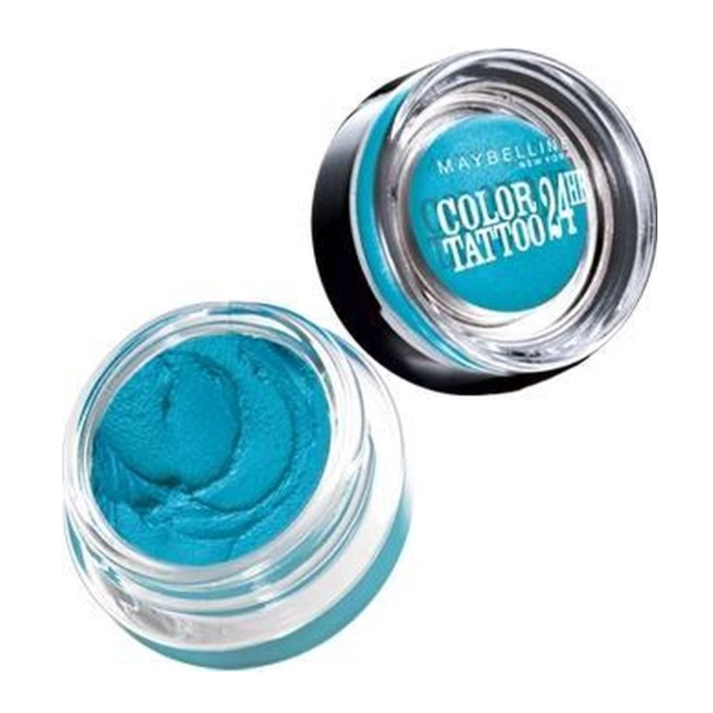 Maybelline New York - Color Tattoo 24H - 20 Turquoise Forever - Blauw - Langhoudende Crème Oogschaduw - 53 gr.