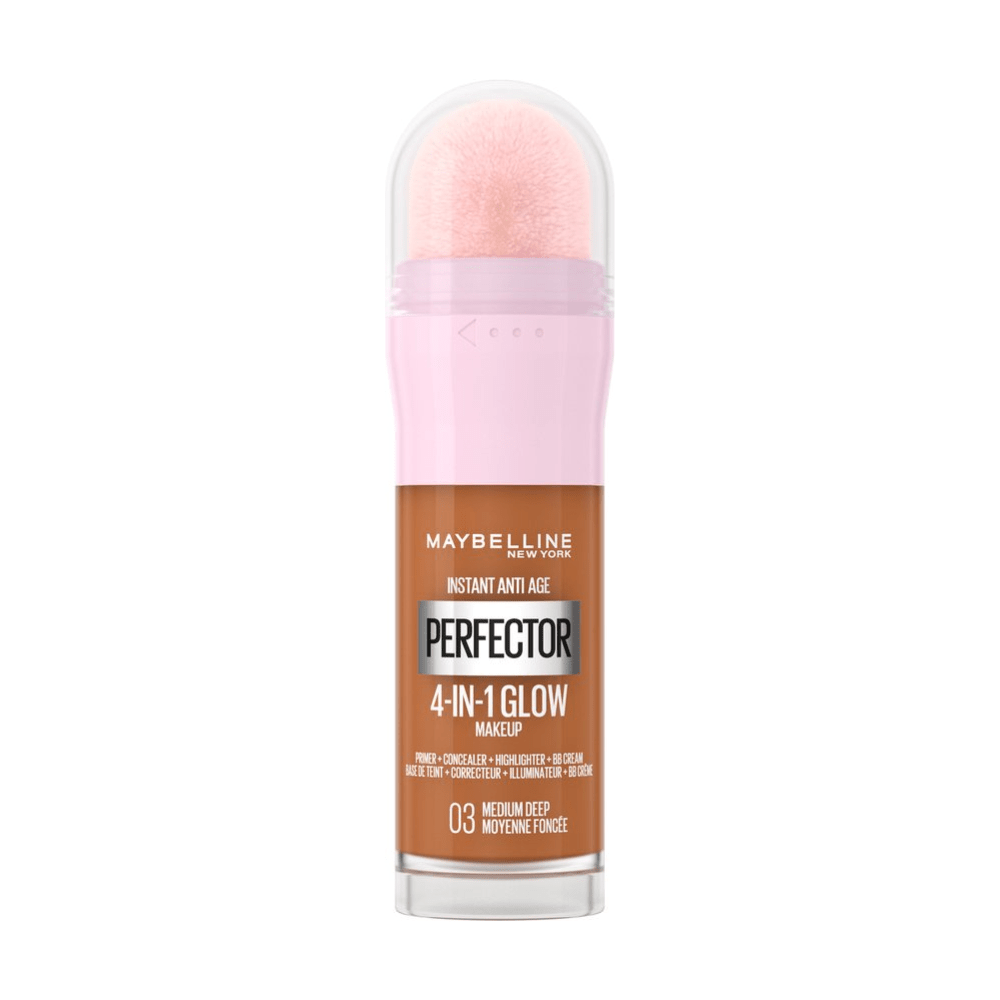 Maybelline New York Instant Anti-Age Perfector 4-in-1 Glow - Medium Deep - Primer, Concealer, Highlighter en BB-Cream in één - 20 ml