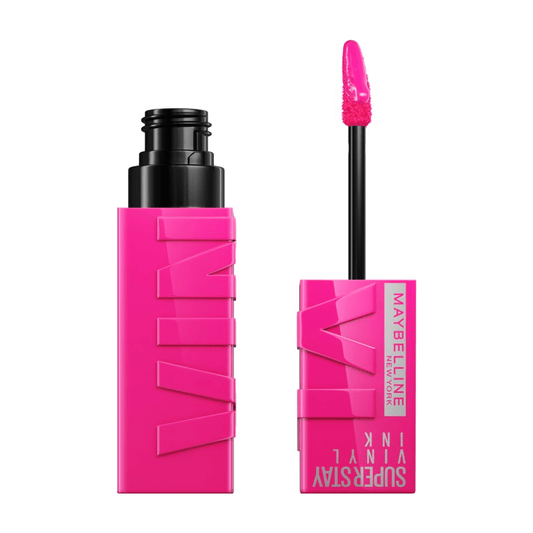 Maybelline New York SuperStay Vinyl Ink Longwear Liquid Lipstick - 150 Striking - vloeibare lippenstift - voor een schitterende glans en intense kleur - blijft tot wel 16 uur zitten - geeft niet af - roze