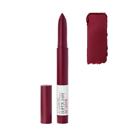 Maybelline SuperStay Ink Crayon Matte Lippenstift - 55 Make it Happen - Rood - 14 gr
