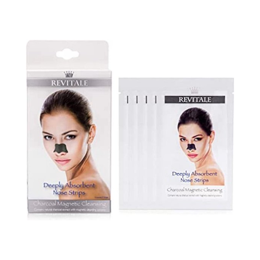 Revitale reinigende neusstrips - charcoal Magnetic Cleansing - reinigingsstrips voor neus - 5 strips met houtskool en tea tree oil