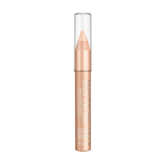 Rimmel London Brow This Way Highlighting Pencil - Dark Brown - Beige