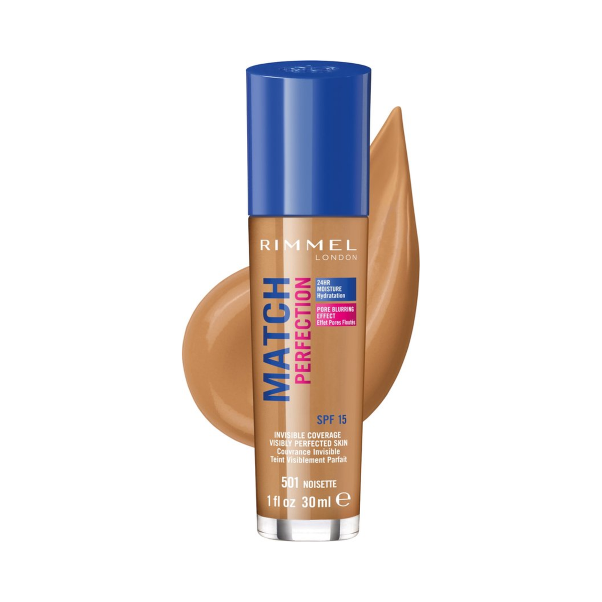 Rimmel London Match Perfection Foundation 501 Noisette