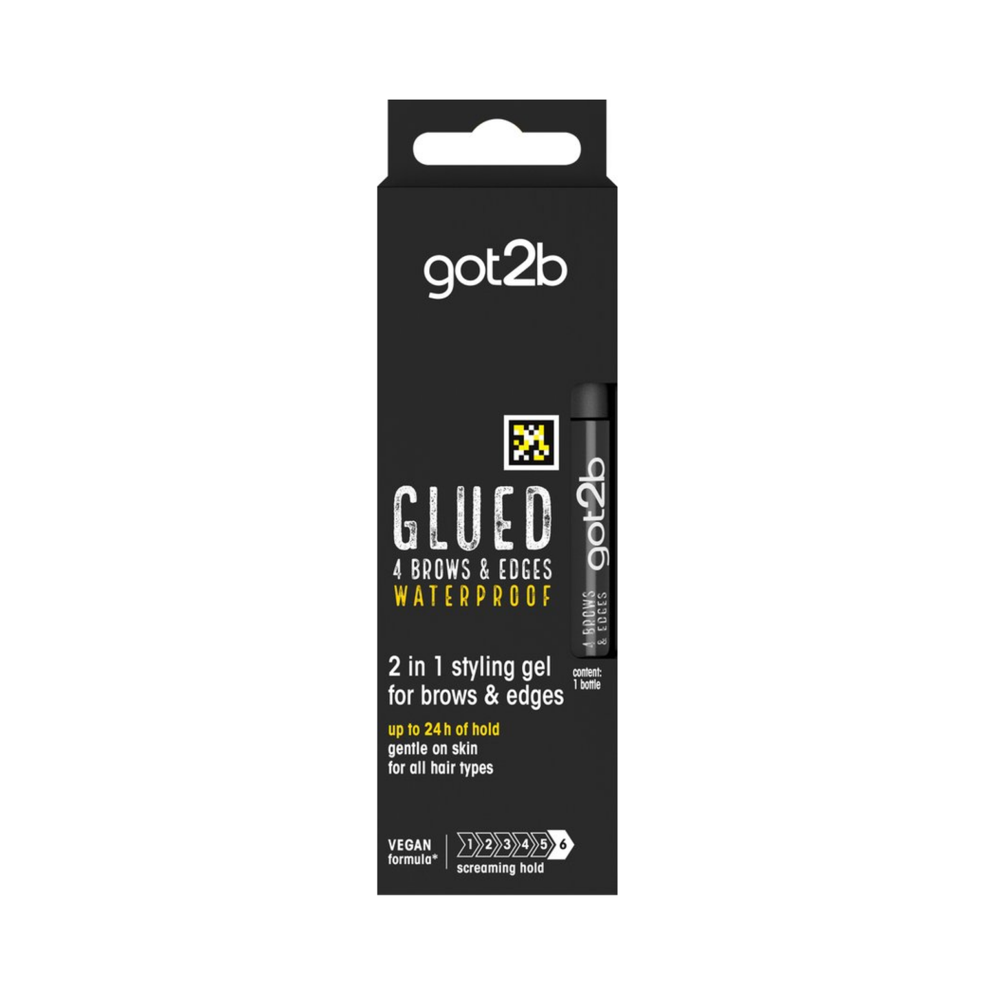 Got2b Glued 4 Brows & Edges Waterproof –Wenkbrauwgel - Langdurige Hold – Transparent - Vegan Formule - 15 ml