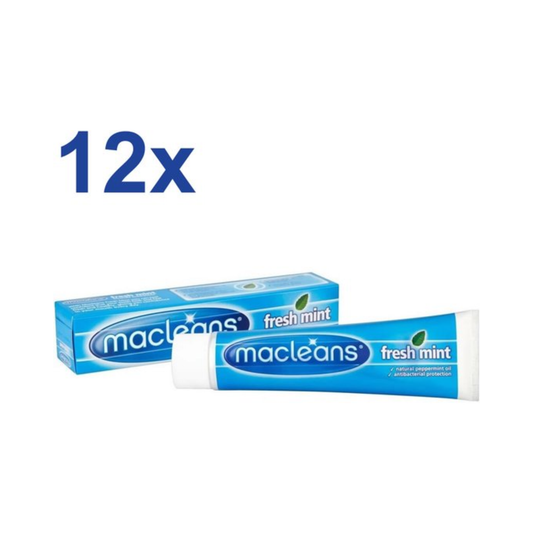 Macleans Tandpasta – Fresh Mint – 12x 100 ml | Voordeelverpakking
