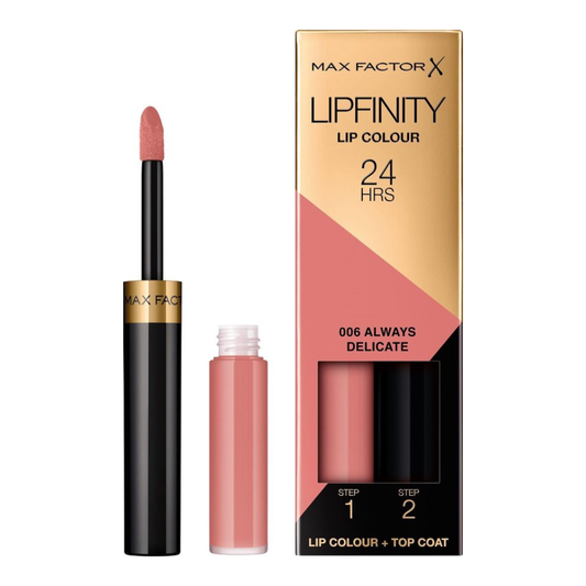 Max Factor Lipfinity Lip Colour Lippenstift 2.3 ml + 1.9 g  006 Always Delicate