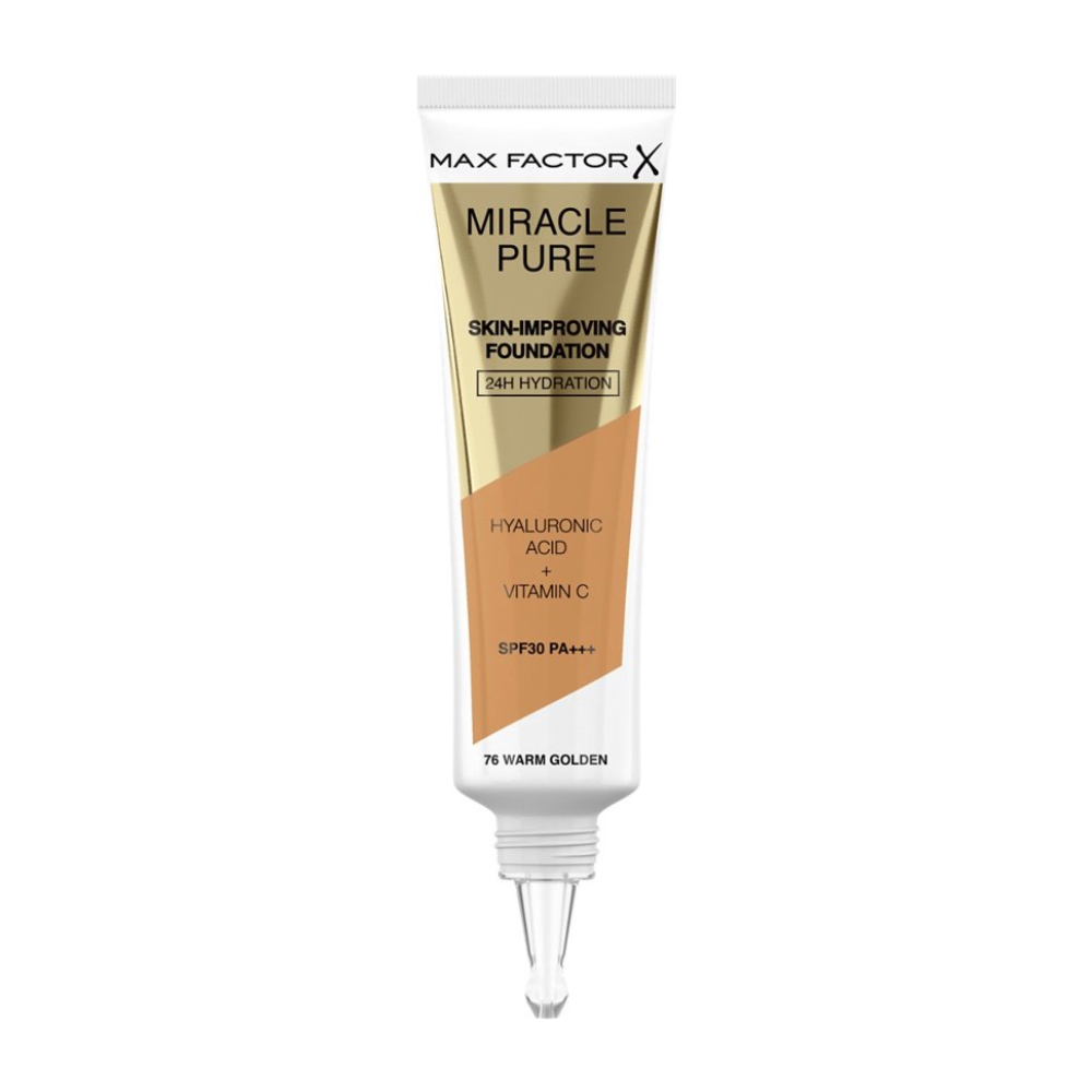 Max Factor Miracle Pure Skin-Improving Vegan Foundation - 76 Warm Golden