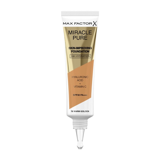 Max Factor Miracle Pure Skin-Improving Vegan Foundation - 76 Warm Golden
