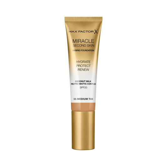 Max Factor Miracle Second Skin Foundation -08 Medium Tan