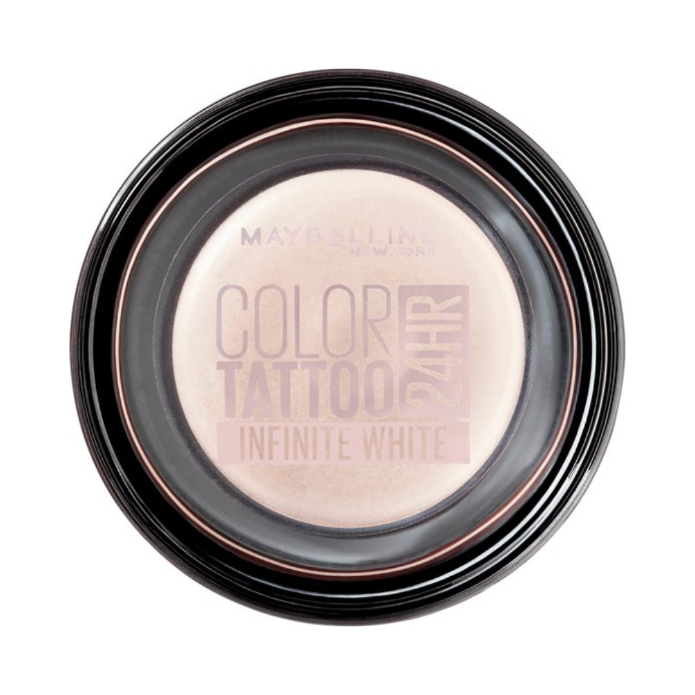 Maybelline New York - Color Tattoo 24H - 45 Infinite White - Wit - Langhoudende Crème Oogschaduw - 53 gr.