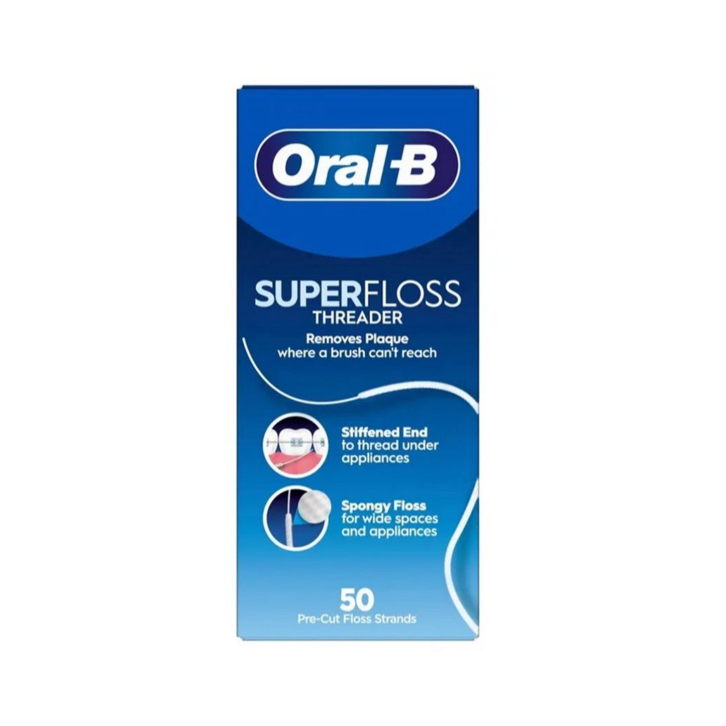 Oral-B Superfloss - Regular Threader 50ST - Voor Bruggen - Floss