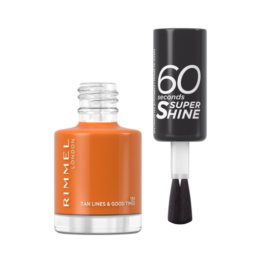 Rimmel 60 Sec Nail Polish Lacquer 8 ML  151 Tan Lines & Good Times