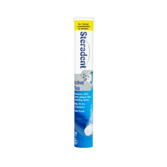 Steradent Reinigingstabletten – Active Fresh Plus Voordeelverpakking 3 x 30 Stuks