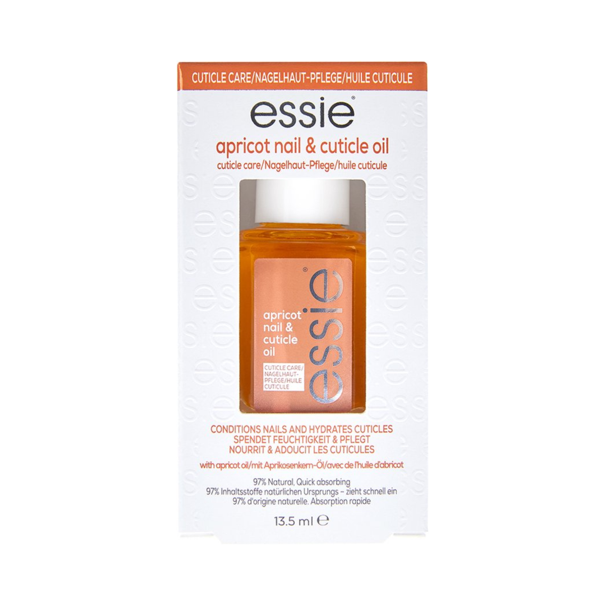 essie - nagelverzorging - apricot nail & cuticle oil - verzorgende nagel- en nagelriemolie met abrikozenolie - 13,5 ml